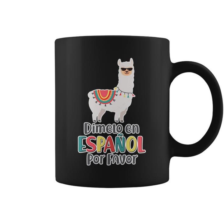 Dimelo En Espanol Por Favor Spanish Llama Coffee Mug