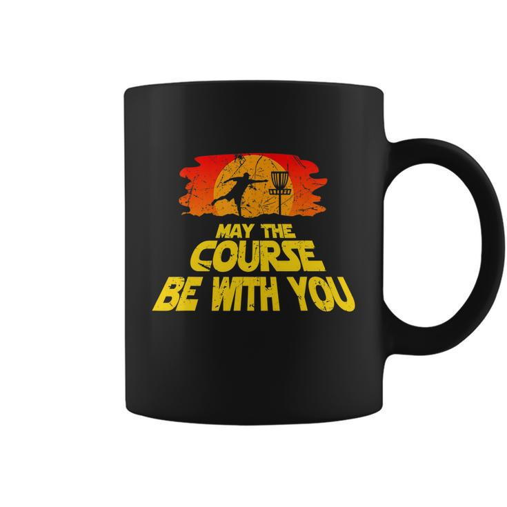 Disc Golf Shirt May The Course Be With You Trendy Golf Tee Coffee Mug
