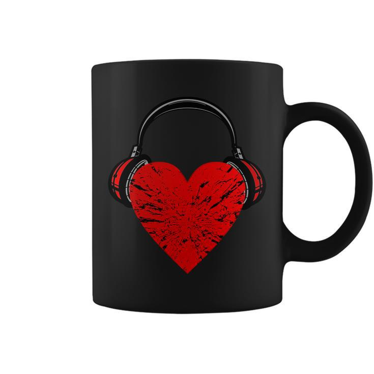 Dj Heart Music Coffee Mug