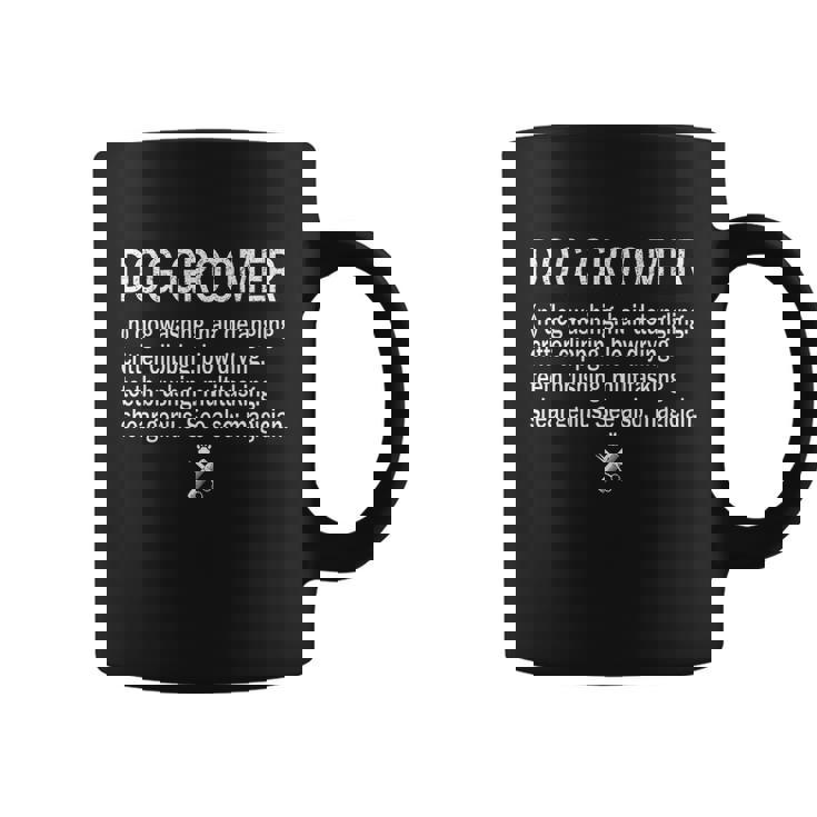 Dog Groomer Definition Pet Groomer Puppy Grooming Dog Salon Gift Graphic Design Printed Casual Daily Basic Coffee Mug