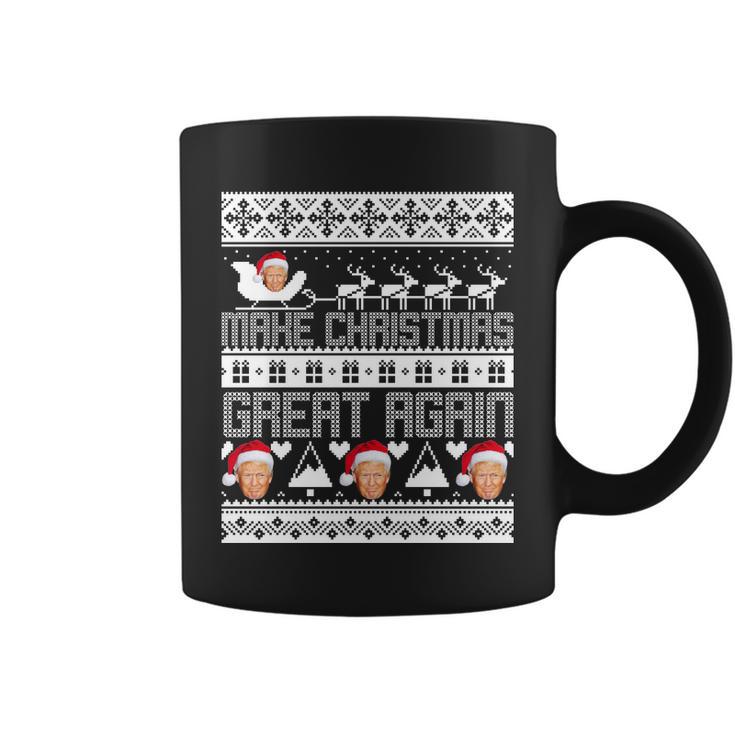 Donald Trump Make Christmas Great Again Ugly Christmas Tshirt Coffee Mug