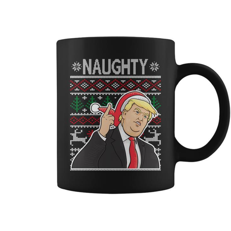 Donald Trump Naughty Ugly Christmas Coffee Mug