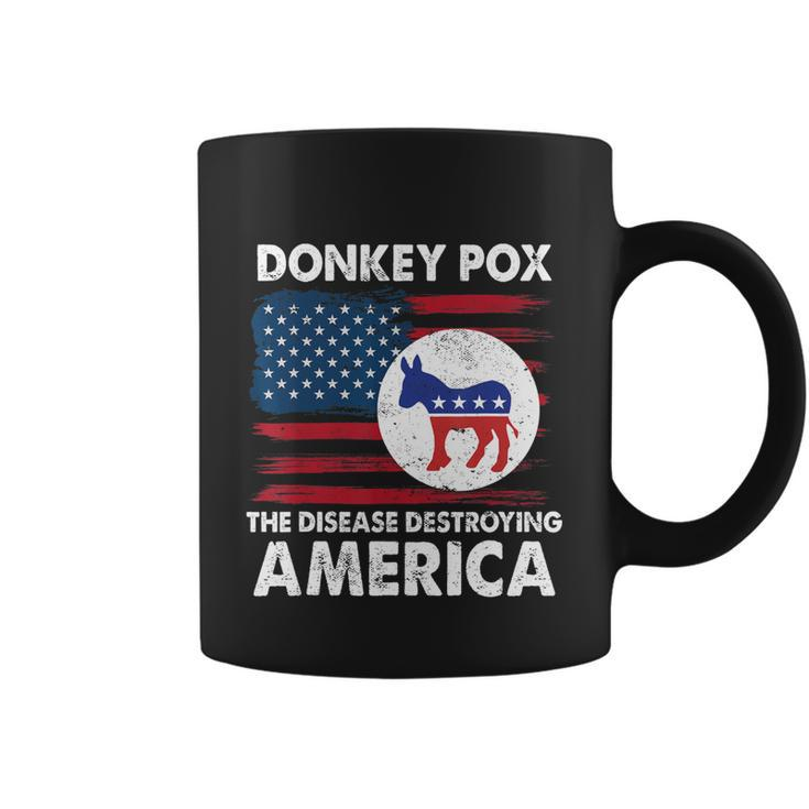 Donkey Pox The Disease Destroying America Anti Biden Coffee Mug