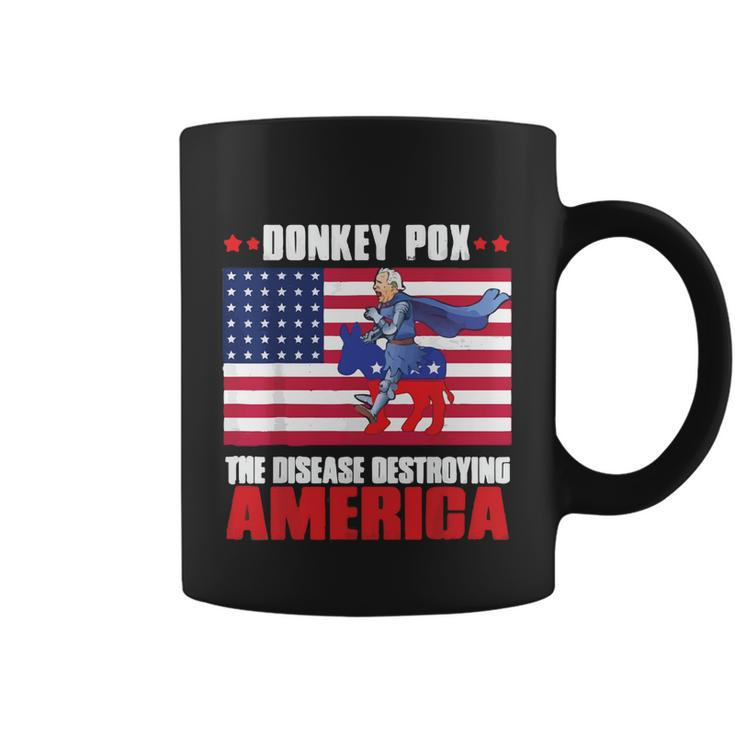 Donkey Pox The Disease Destroying America Anti Biden V2 Coffee Mug