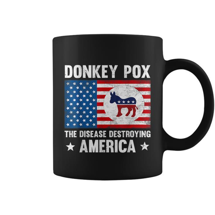 Donkey Pox The Disease Destroying America Funny Anti Biden V3 Coffee Mug