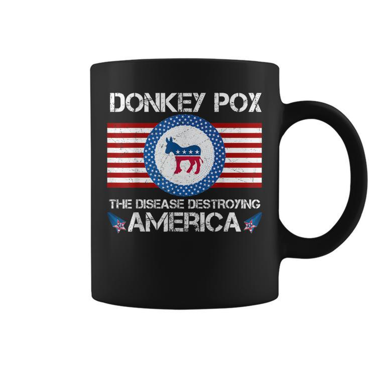 Donkey Pox The Disease Destroying America Funny  Coffee Mug