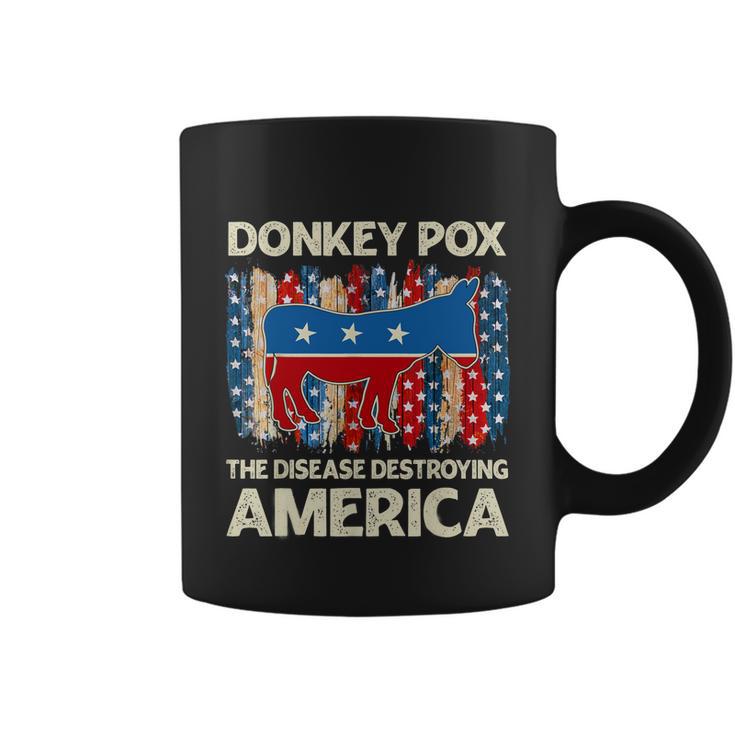 Donkey Pox The Disease Destroying America Funny Donkeypox V2 Coffee Mug