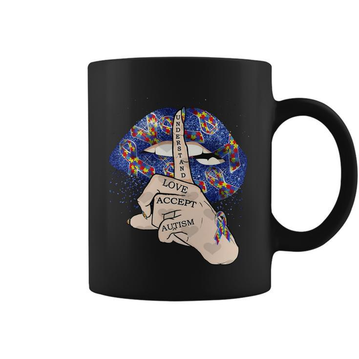 Dont Judge What You Dont Understand Autism Awareness Lip Tshirt Coffee Mug