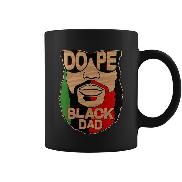 Dope Black Dad Fathers Day Tshirt Coffee Mug