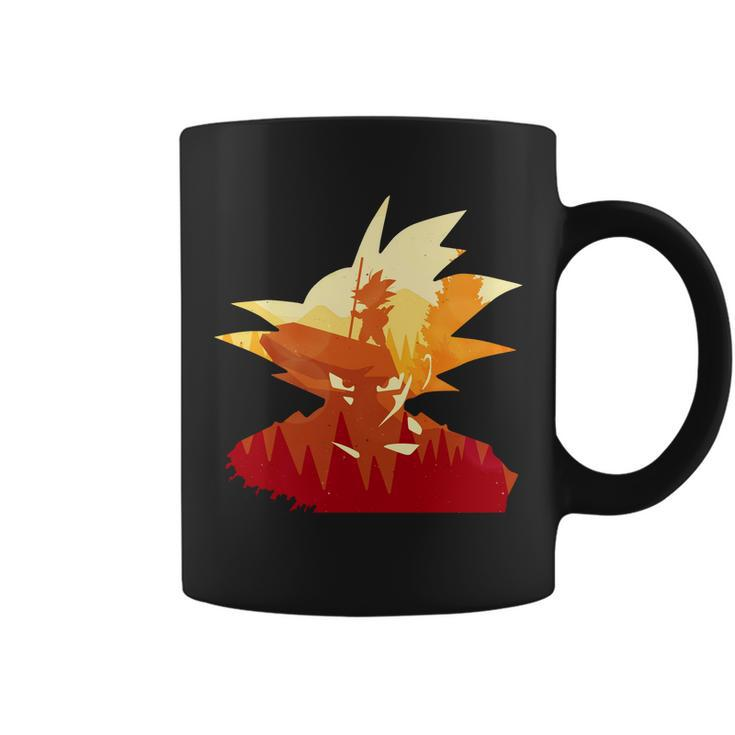 Dragon Fighter Silhouette Illustration Tshirt Coffee Mug