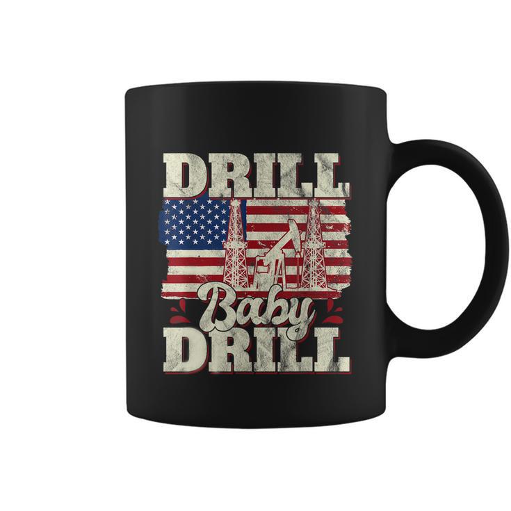 Drill Baby Drill American Flag Oilrig Oilfield Trash Coffee Mug