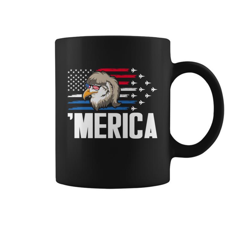 Eagle Mullet 4Th Of July Gift Usa American Flag Merica Cool Gift Coffee Mug