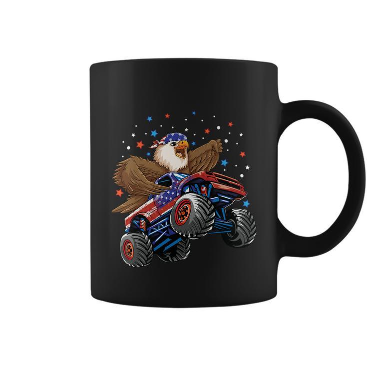 Eagle Mullet 4Th Of July Monster Truck Usa Patriotic Kids Gift Coffee Mug