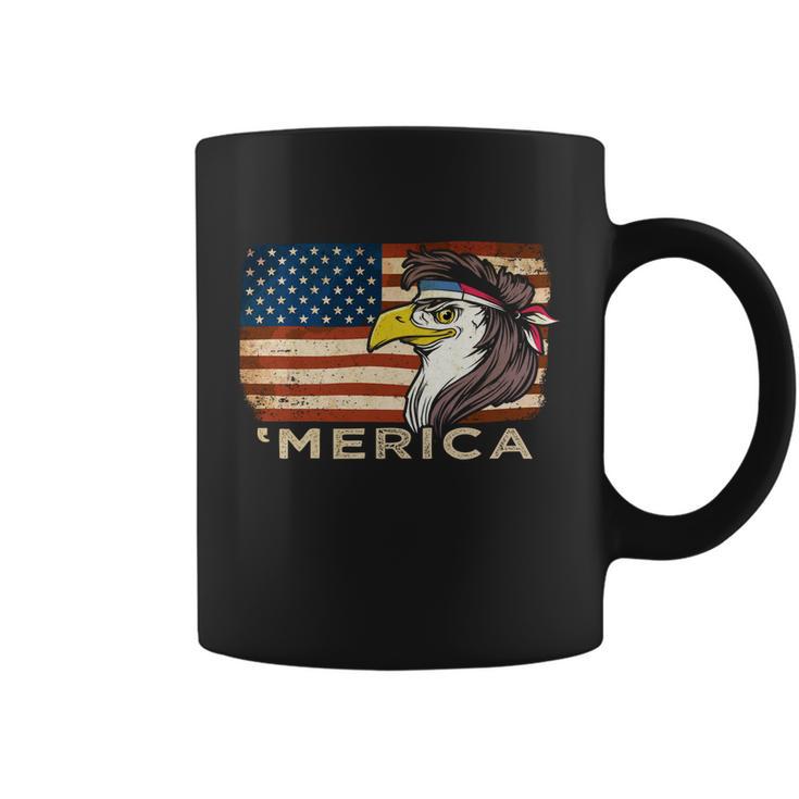 Eagle Mullet Usa American Flag Merica 4Th Of July Gift Coffee Mug