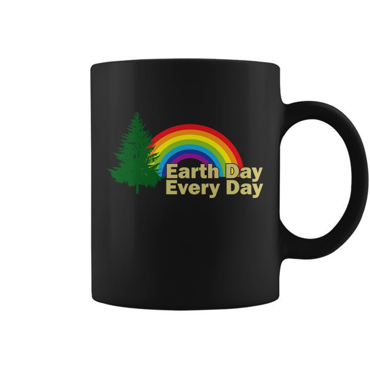 Earth Day Every Day Rainbow Coffee Mug