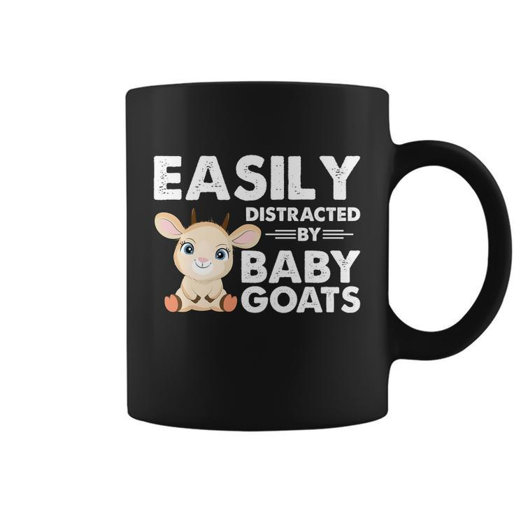 Easily Distracted By Baby Goats Shirt Goat Lovers Coffee Mug