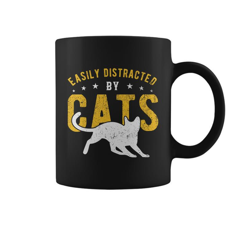 Easily Distracted By Cats Gift Coffee Mug