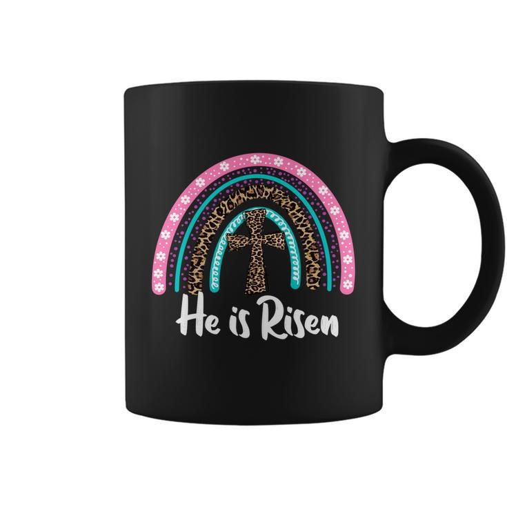 Easter For Christian Teen Girls Mom He Is Risen Leopard Gift Coffee Mug