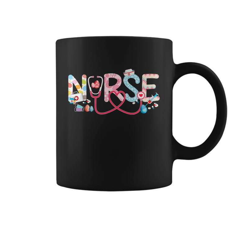 Easter Nurse Stethoscope Scrub Nurse Life Easter Bunny Eggs Gift Coffee Mug