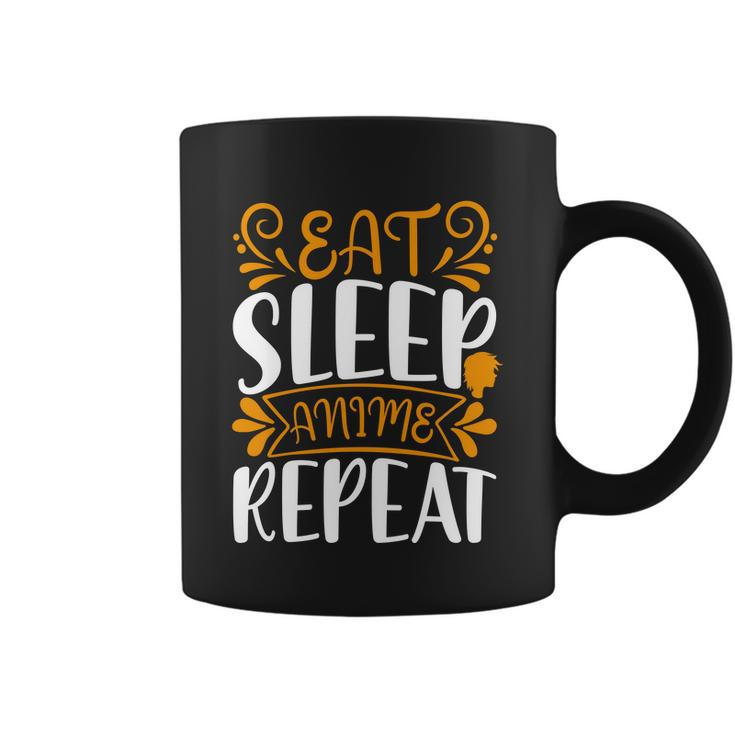 Eat Sleep Anime Repeat V2 Coffee Mug