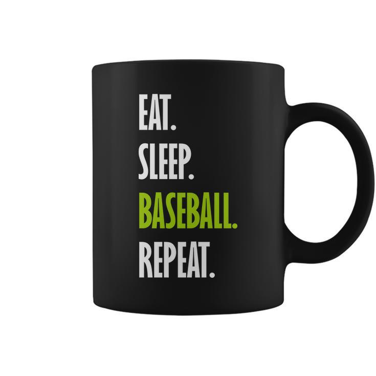 Eat Sleep Baseball Repeat V2 Coffee Mug