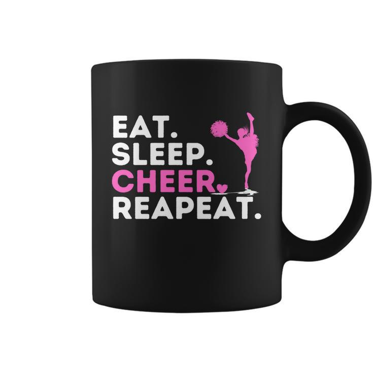 Eat Sleep Cheer Repeat Meaningful Gift Cheerleader Cheerleading Cheering Gift Coffee Mug