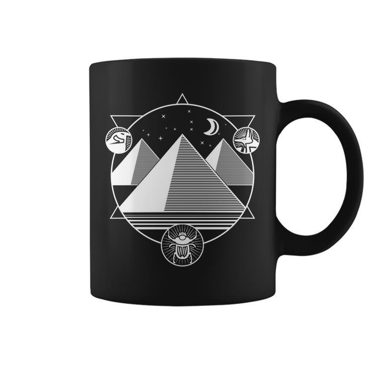 Egyptian Pyramids Emblem Tshirt Coffee Mug