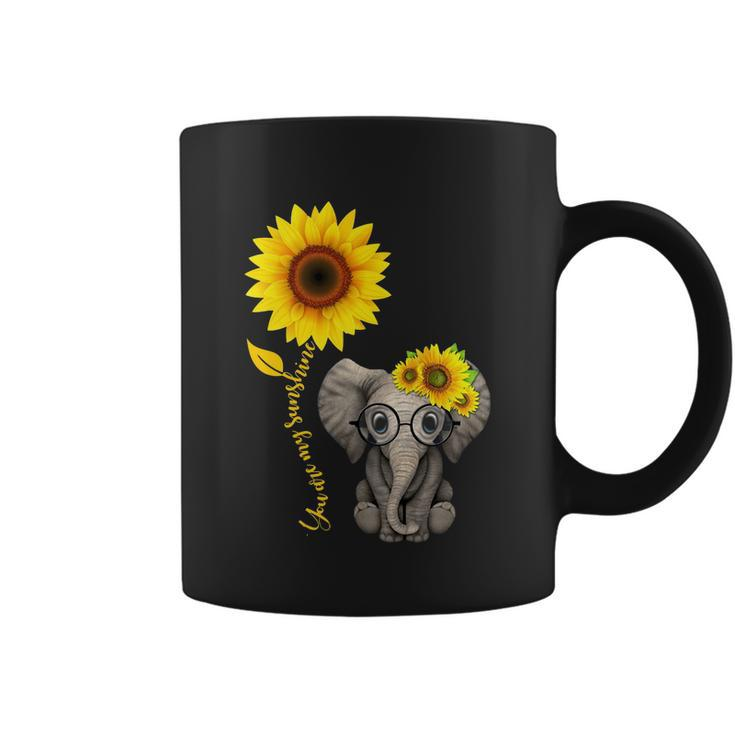 Elephant Sunflower You Are My Sunshine V2 Coffee Mug