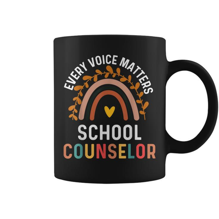Every Voice Matters School Counselor Counseling  V2 Coffee Mug