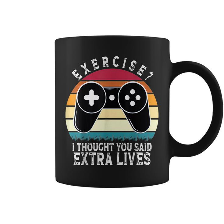Extra Lives Funny Video Game Controller Retro Gamer Boys  V13 Coffee Mug