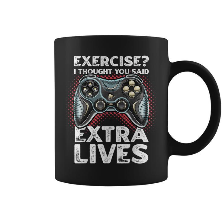 Extra Lives Funny Video Game Controller Retro Gamer Boys  V9 Coffee Mug