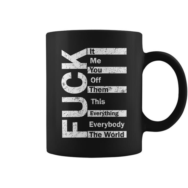 F The World Tshirt Coffee Mug