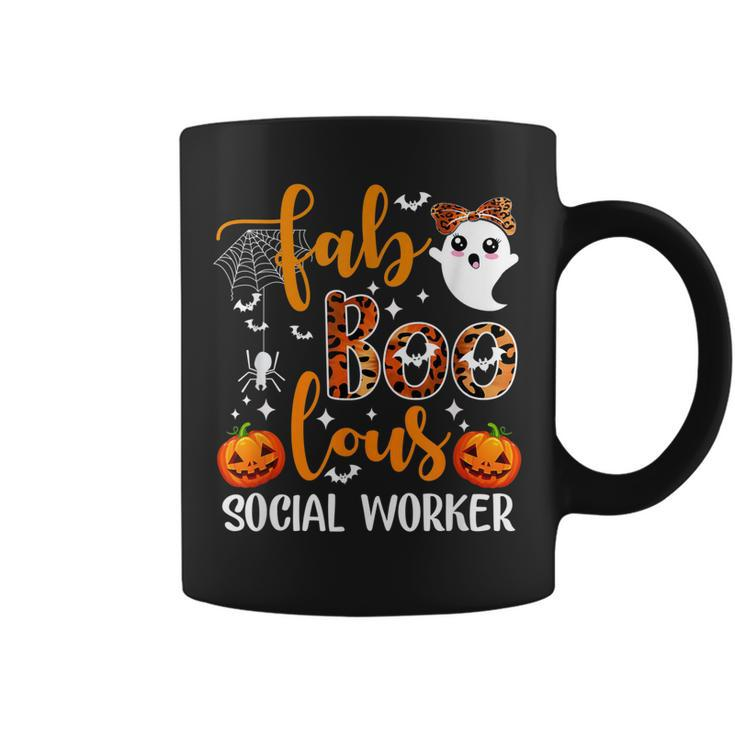 Faboolous Social Worker Funny Social Worker Halloween  Coffee Mug
