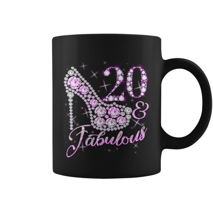 Fabulous & 20 Sparkly Shiny Heel 20Th Birthday Coffee Mug
