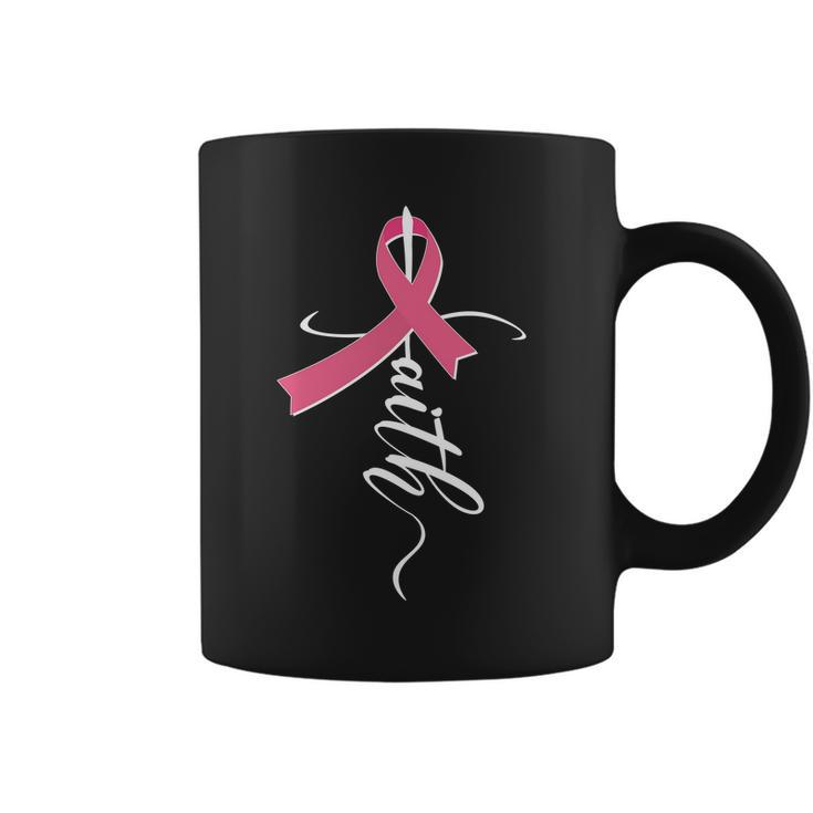 Faith Breast Cancer Awareness Ribbon Coffee Mug