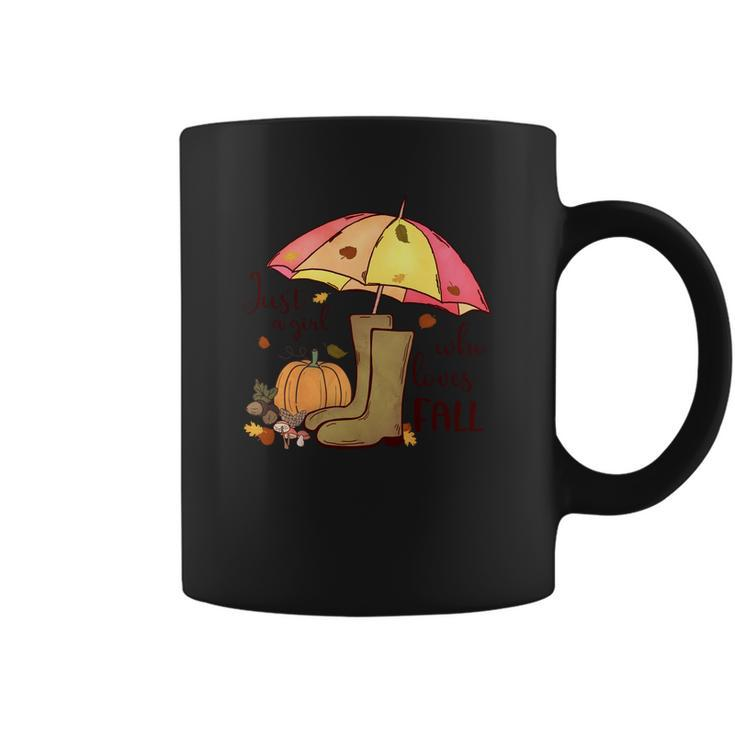 Fall Just A Girl Who Loves Fall Autumn Gifts Coffee Mug
