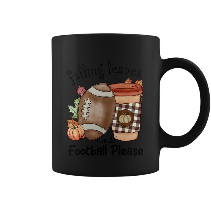 Falling Leaves And Football Please Thanksgiving Quote V3 Coffee Mug