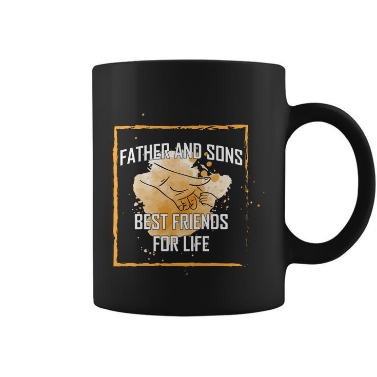 Father And Sons Best Friends For Life Fathers Day Gifts Graphic Design Printed Casual Daily Basic Coffee Mug