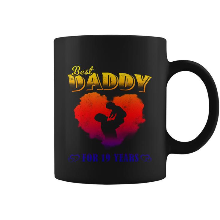 Father Baby Best Dad Daddy For 19 Years Happy Fathers Day Gift Graphic Design Printed Casual Daily Basic Coffee Mug