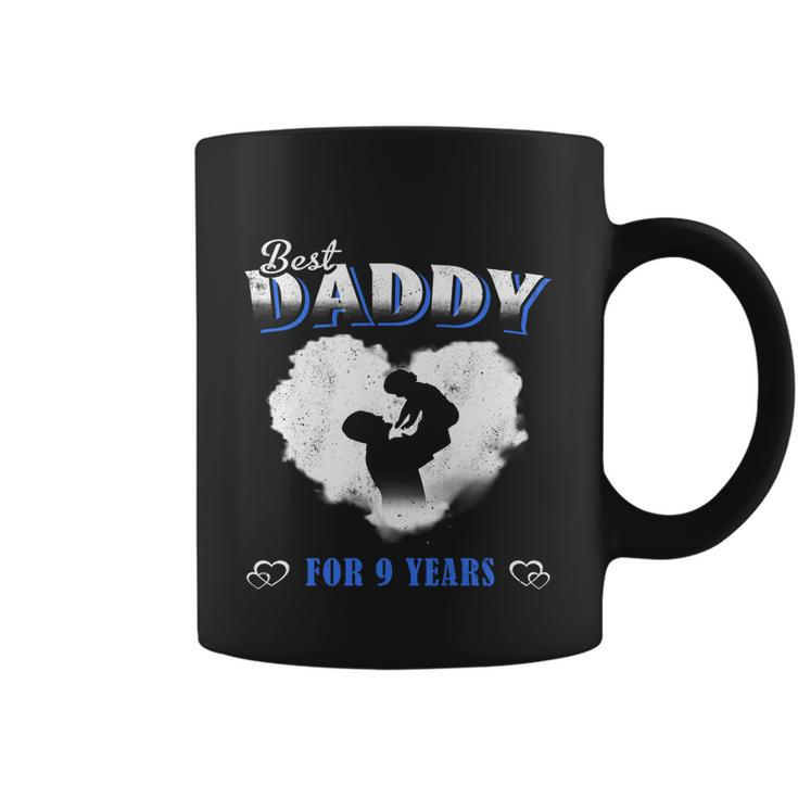 Father Baby Best Dad Daddy For 9 Years Happy Fathers Day Gift Graphic Design Printed Casual Daily Basic Coffee Mug