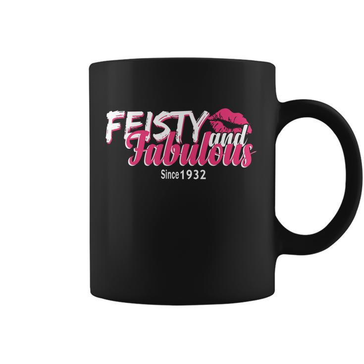 Feisty And Fabulous Since 1932 90Th Birthday Coffee Mug