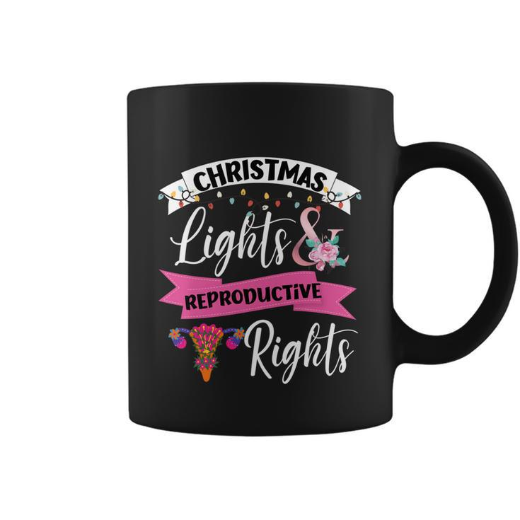 Feminist Christmas Lights And Reproductive Rights Pro Choice Funny Gift Coffee Mug