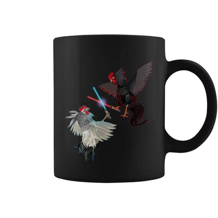 Fighting Rosters Lightsaber Cockfight Coffee Mug