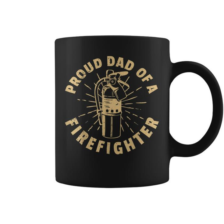 Firefighter Proud Dad Of A Firefighter V2 Coffee Mug