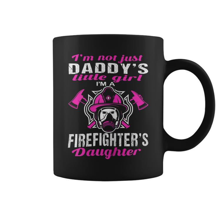 Firefighter Proud Daughter Of Firefighter Dad Funny Firemans Girl Coffee Mug
