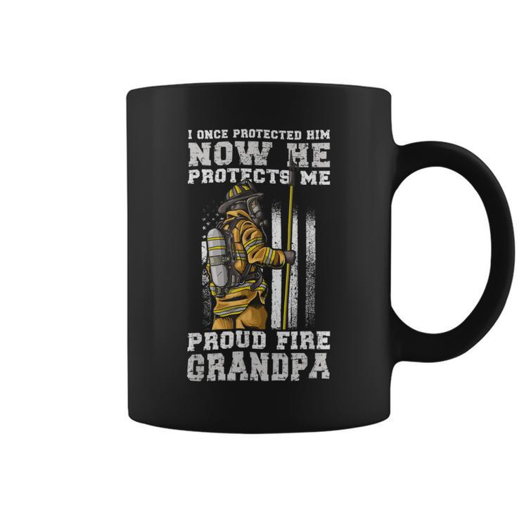 Firefighter Proud Fire Grandpa Firefighter Grandfather Of Fireman V2 Coffee Mug