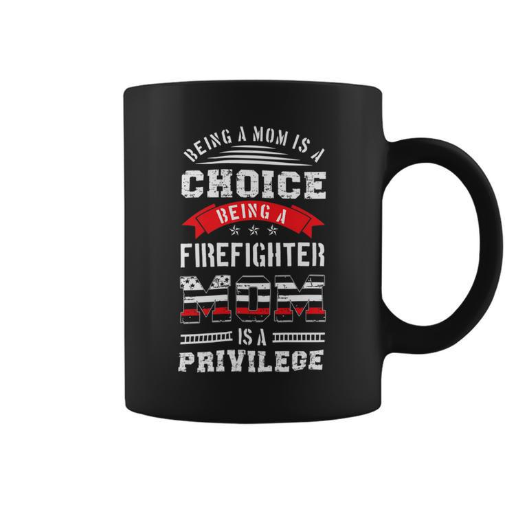 Firefighter Proud Firefighter Mom Fireman Mother V2 Coffee Mug
