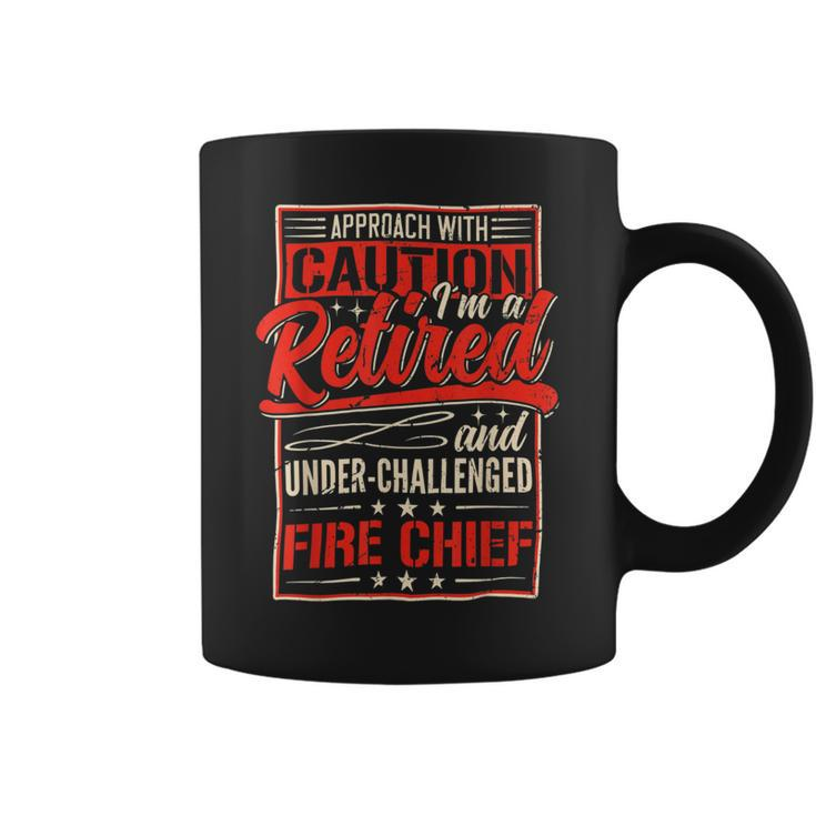 Firefighter Retired Fire Chief Firefighter Retirement 2022 Dad Grandpa V2 Coffee Mug