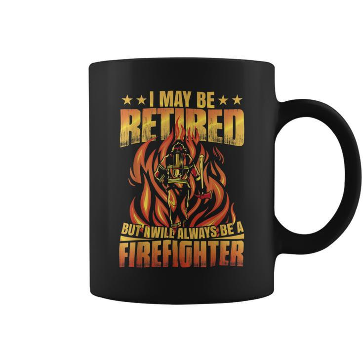Firefighter Retired Firefighter Fire Truck Grandpa Fireman Retired Coffee Mug