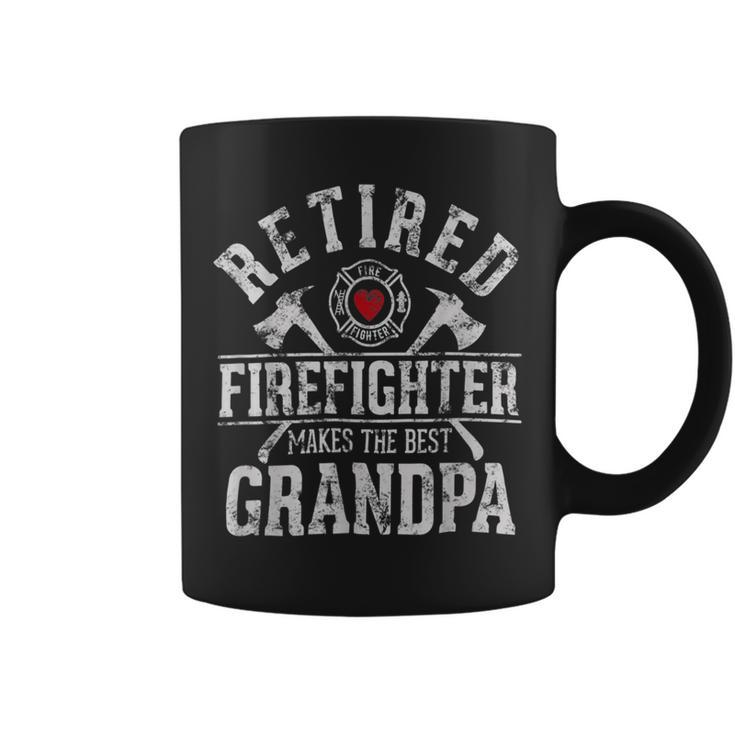 Firefighter Retired Firefighter Makes The Best Grandpa Retirement Gift V2 Coffee Mug
